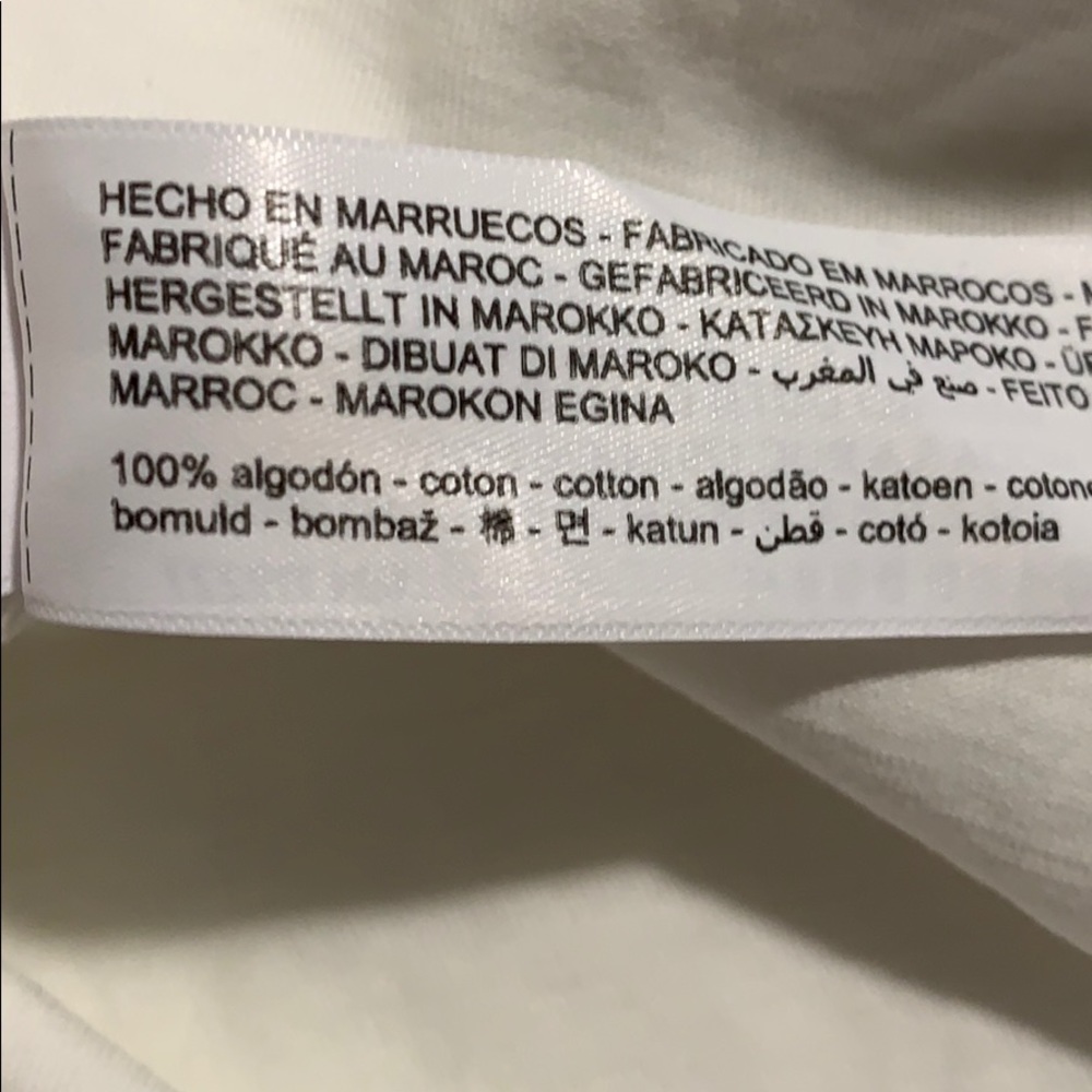 NWT Massimo Dutti White Cotton Straight Top Size S - Picture 11 of 12